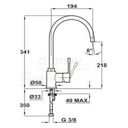 Смеситель для кухни Teka SP 995 TG 55995020Q, оникс