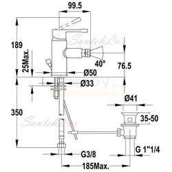 Смеситель для биде Teka Alaior XL 226220210