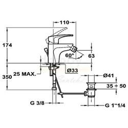 Cмеситель для биде Teka MB2 40621202