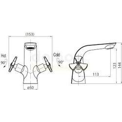 Смеситель для умывальника Belbagno Talana