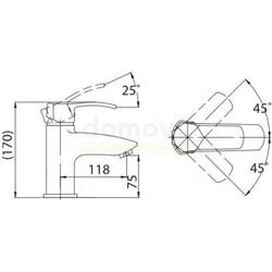Смеситель для умывальника Belbagno Brenta