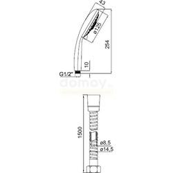 Душевая стойка c тропическим душем IDDIS TSH0601