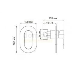 Смеситель для душа WasserKraft Donau 5351 встраиваемый