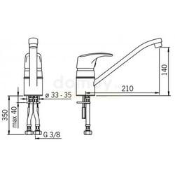 Смеситель для кухни Oras Solina 1992F