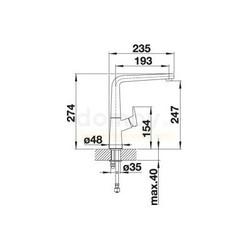 Смеситель для кухни Blanco Avona 521268, антрацит