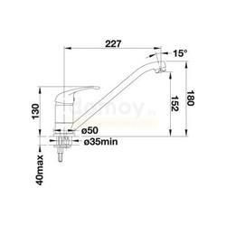 Смеситель для кухни Blanco Daras 524182, белый