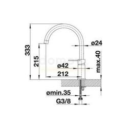 Смеситель для кухни Blanco Jeta 519728, антрацит
