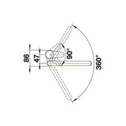 Смеситель для кухни Blanco Jeta 519728, антрацит