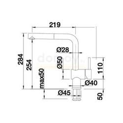 Смеситель для кухни Blanco Linus-S 516711, с выдвижной лейкой, матовый белый