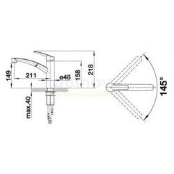 Смеситель для кухни Blanco Nea-S 520296, с выдвижной лейкой
