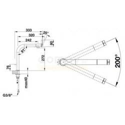 Смеситель для кухни Blanco Vonda Control 518437, сталь