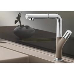 Смеситель для кухни Blanco Yovis-S 518300, с выдвижной лейкой, хром/серый беж