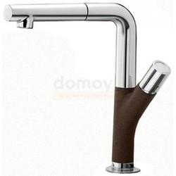 Смеситель для кухни Blanco Yovis-S 518299, с выдвижной лейкой, хром/кофе