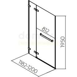 Душевая дверь Kolo Next 100 (HDRF10222R03)