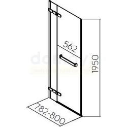 Душевая дверь Kolo Next 80 (HDRF80222R03)