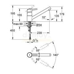 Смеситель для кухни Grohe Concetto