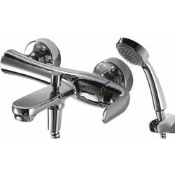 Смеситель для ванны Bravat Flow F671105C-B, настенный, с лейкой