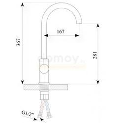 Смеситель для кухни Gran-Stone GS-4305/303, салатовый, под фильтр