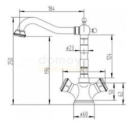 Смеситель для кухни ZorG Antic A 5003K-BR, бронза