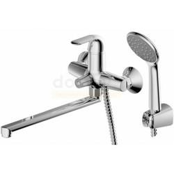 Смеситель для ванны Bravat Simple F6135193CP-LB-RUS, настенный, с лейкой