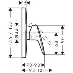 Смеситель для душа Hansgrohe Logis 71605000, встраиваемый