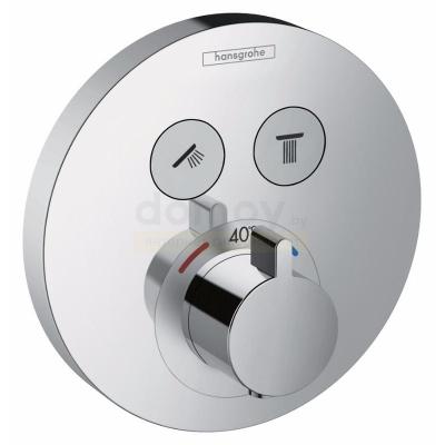 Термостатический смеситель для душа Hansgrohe Ecostat Select S 15743000, встраиваемый