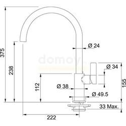 Смеситель для кухни Franke Ambient 115.0266.447 хром