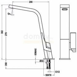 Смеситель для кухни Teka IC 915 33915020Z, голубой