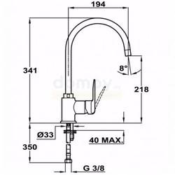 Смеситель для кухни Teka IN 995 53995120FP, розовый