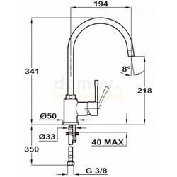 Смеситель для кухни Teka IN 995 53995120FY, желтый