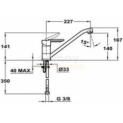 Смеситель для кухни Teka ML 81913621Q, черный металлик