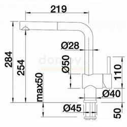 Смеситель для кухни Blanco Linus-S 521743, с выдвижной лейкой, мускат