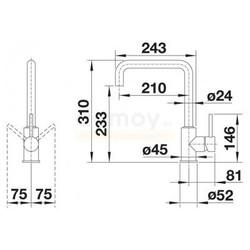 Смеситель для кухни Blanco Mili 523107, белый