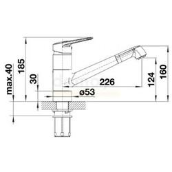 Смеситель для кухни Blanco Notis 523242, антрацит