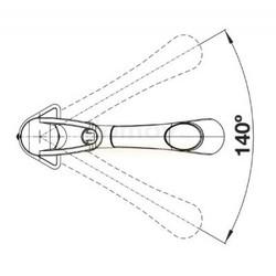 Смеситель для кухни Blanco Notis-S 523256 с выдвижной лейкой, шампань