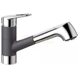 Смеситель для кухни Blanco Notis-S 523260 с выдвижной лейкой, темная скала