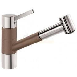 Смеситель для кухни Blanco Tivo-S 521709, с выдвижной лейкой, хром/мускат