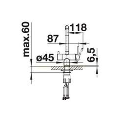 Смеситель для кухни Blanco Fontas II 523133, под фильтр, шампань