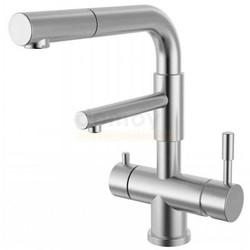 Смеситель для кухни ZorG Inox Arcade SZR-1068 P-D с выдвижной лейкой, под фильтр