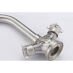 Смеситель для умывальника ZorG Antic A 2006U-SL, серебро