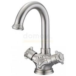 Смеситель для умывальника ZorG Antic A 2006U-SL, серебро