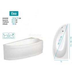 Акриловая ванна Artel Plast Ева 150x70