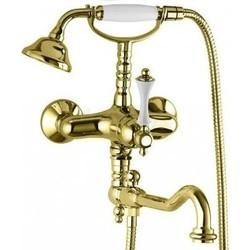 Смеситель для ванны Cezares Margot VDFM2 с лейкой, настенный, золото