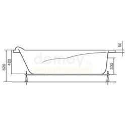 Акриловая ванна Artel Plast Искра 130х75