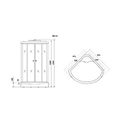 Душевая кабина с гидромассажем Niagara Ultra NG-902-01 100x100