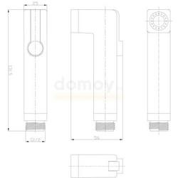 Смеситель с псевдобиде Omnires SYS Bidetta Fresh, встроенный