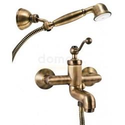 Смеситель для ванны Paini Duomo, настенный, с лейкой, бронза