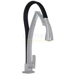 Смеситель для кухни Paini Hybrid, сталь/черный