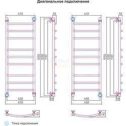 Полотенцесушитель водяной Сунержа Галант 120x40 ( хром )