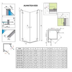 Душевой уголок Radaway Almatea KDD 100x100